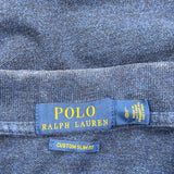 Polo By Ralph Lauren Slim Fit Polo Shirt - Large Blue Cotton