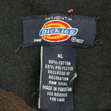 Dickies Graphic Hoodie - XL Brown Cotton Blend