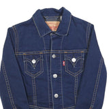 LEVI'S Womens Blue Denim Jacket S Cotton Button Front Classic Fit