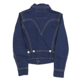 LEVI'S Womens Blue Denim Jacket S Cotton Button Front Classic Fit