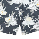 LEVI'S Mens Shorts Blue Floral Pattern 2XL W44 Cotton Blend Casual Summer