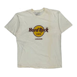 Hard Rock Cafe Graphic T-Shirt - XL Cream Cotton