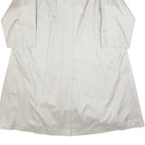 KRAUSE SENN Womens Cream Button Jacket S Polyester Plain Elegant Lightweight