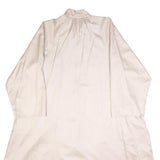 KRAUSE SENN Womens Cream Button Jacket S Polyester Plain Elegant Lightweight