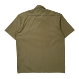 Dickies Short Sleeve Shirt - Large Khaki Polyester Blend