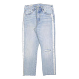 LEVI'S 501 Womens Jeans Blue Regular Straight Denim Light W28 L26 Button Fly