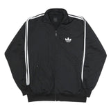 ADIDAS Mens Black & White Track Jacket XL Polyester Zip Sportswear