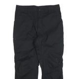 DICKIES Mens Cotton Blend Black Regular Straight Trousers W36 L30 Workwear Zip
