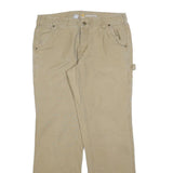 CARHARTT Womens Cotton Blend Beige Regular Fit Straight Leg Trousers W32 L32
