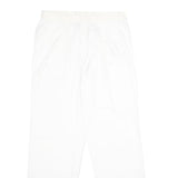 MCGREGOR Mens Regular Fit White Polyester Blend Trousers W34 L34 Classic Zip