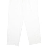 MCGREGOR Mens Regular Fit White Polyester Blend Trousers W34 L34 Classic Zip