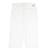 MCGREGOR Mens Regular Fit White Polyester Blend Trousers W34 L34 Classic Zip