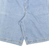 ESQUIRE Womens Denim Blue Casual Shorts M W34 Cotton Blend Classic Fit