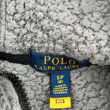 Polo By Ralph Lauren Fleece Jacket - Small Grey Polyester