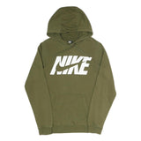 NIKE Mens Green Hoodie XS Cotton Blend Pullover Sweatshirt