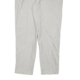 CHEROKEE Mens Relaxed Cotton Blend White Zip Trousers W36 L30 Casual Wear