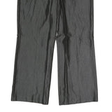 FLORRELARUBINO Womens Cotton Blend Black Regular Straight Trousers W34 L27