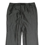 FLORRELARUBINO Womens Cotton Blend Black Regular Straight Trousers W34 L27