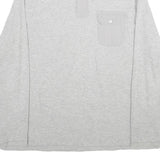 CALVIN KLEIN Mens Grey Pullover Plain Crew Neck Basic Knit 2XL Cotton Jumper