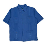 Tropicool Short Sleeve Shirt - Medium Blue Polyester Blend
