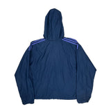 Adidas Windbreaker - XL Blue Polyester