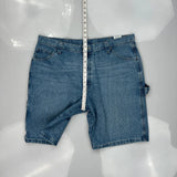Wrangler Carpenter Shorts - 38W 9L Blue Cotton