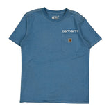 Carhartt T-Shirt - Small Blue Cotton