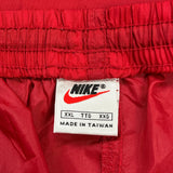 Nike Track Pants - 2XL Red Polyester