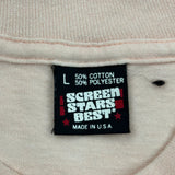 Joyce Screen Stars Single Stitch T-Shirt - Large Pink Cotton Blend