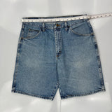 Wrangler Denim Shorts - 34W 9L Blue Cotton
