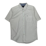 Tommy Hilfiger Short Sleeve Shirt - Medium White Cotton