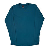 Capilene Patagonia Long Sleeve T-Shirt - Medium Blue Polyester