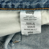 Levis Denim Shorts - 34W 10L Blue Cotton