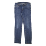 LEVI'S Mens Slim Blue Denim Slim Jeans W30 L29 Classic Cotton Blend Zip