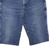 WRANGLER Womens Denim Blue Casual Shorts M W34 Classic Fit Cotton Blend