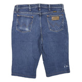 WRANGLER Womens Denim Blue Casual Shorts M W34 Classic Fit Cotton Blend