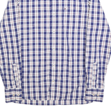 TOMMY HILFIGER Mens Blue & White Check Shirt XS Classic Button-Down Cotton Blend