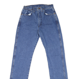 WRANGLER Womens Blue Slim Slim Straight Denim Medium W28 L33 Slim Fit Jeans