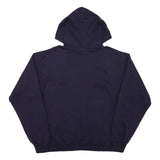 CHAMPION Mens Navy Blue UAlbany Pullover Hoodie L Cotton Blend Casual