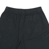 NIKE Mens Black Casual Cargo Shorts L W28 Cotton Blend Comfortable Style