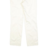 POLO RALPH LAUREN Womens Slim White Trousers W32 L28 Classic Zip Polyester Blend