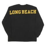 JANSPORT Mens Black Long Beach State Graphic T-Shirt XL Long Sleeve Crew Neck