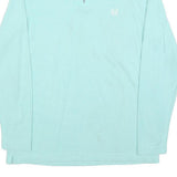CHAPS Mens Blue Plain Pullover Jumper Crew Neck Cotton Blend S Casual