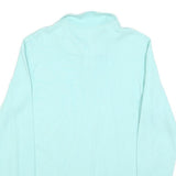 CHAPS Mens Blue Plain Pullover Jumper Crew Neck Cotton Blend S Casual