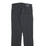 LEVI'S 511 Slim Mens Jeans Black Slim Skinny Denim Medium W29 L32 Zip Closure