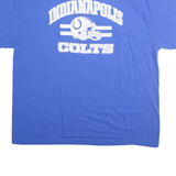 GILDAN Mens Blue Indianapolis Colts T-Shirt 2XL Short Sleeve Crew Neck Football