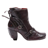 TIGERS Ankle Boots Purple Leather Womens UK 7