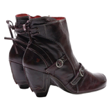 TIGERS Ankle Boots Purple Leather Womens UK 7