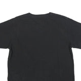 Womens Black Cotton Blend Graphic T-Shirt L Short Sleeve Crew Neck Love Positive
