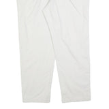 LEE Womens Cotton Blend White Relaxed Straight Trousers W40 L30 Casual Work